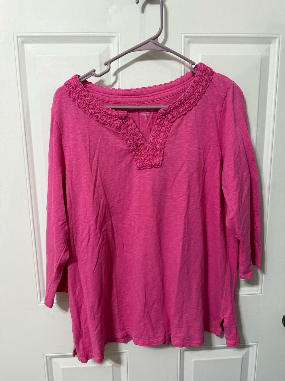 Cold water creek brand pink top